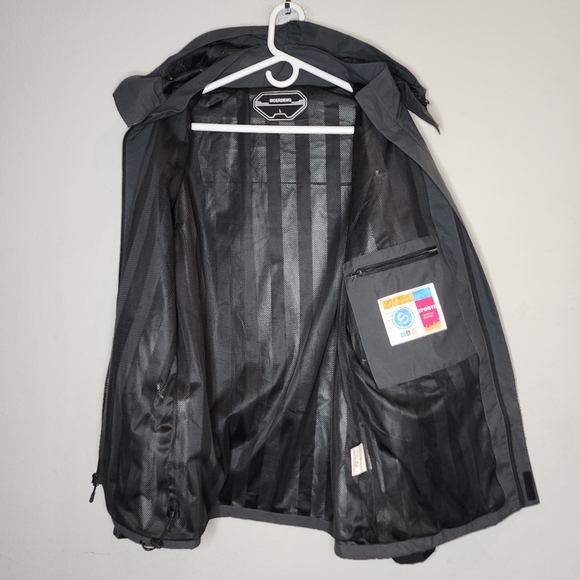 Moerdeng Grey Jacket Waterproof Ripstop Breathable Mens Size Large - Picture 7 of 16